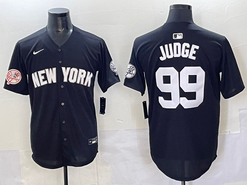 Men 2025 New York Yankees #99 Judge black Nike MLB Jersey style 725002->los angeles dodgers->MLB Jersey